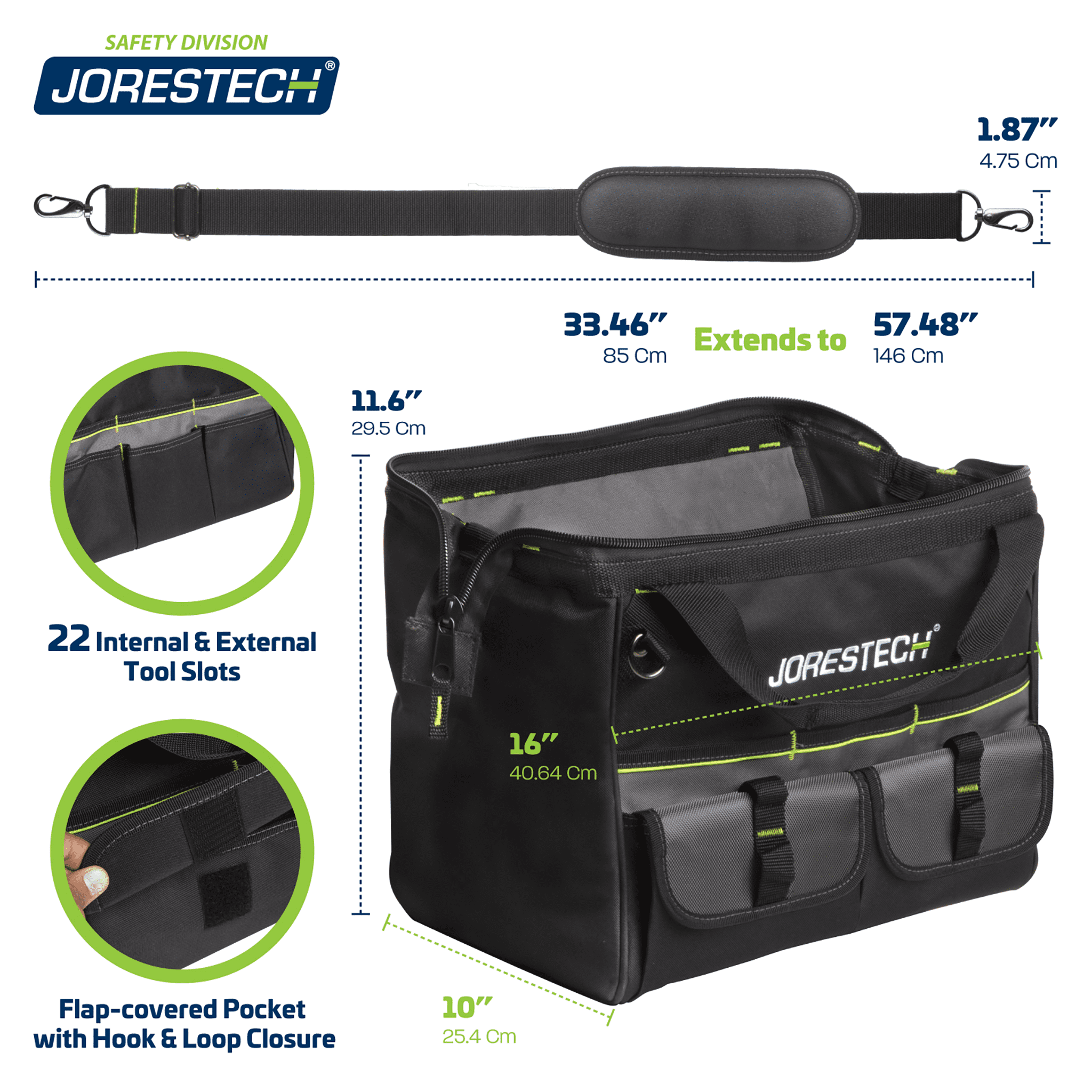 JORESTECH Multipurpose Tool Organizer Bag 30L