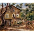 thumbnail image 2 of Renoir, Pierre-Auguste 23x20 Gold Ornate Wood Framed with Double Matting Museum Art Print Titled - Collettes House at Cagnes, 2 of 4
