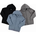 thumbnail image 3 of PURE CHAMP Boys 3 pack zip up hoodie Fleece long sleeve essentials hoodie for boys Athletic Kids Clothes Size 4-20 (Set4 Size 8), 3 of 4