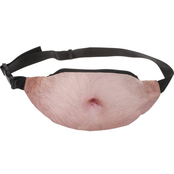 Riñonera con forma divertida para hombre, ideal para viajes. También sirve para guardar objetos pequeños como el teléfono o artículos diversos.