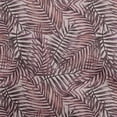 thumbnail image 1 of oneOone Silk Tabby Dark Magenta Fabric Leaves Sewing Material Print Fabric By The Yard 42 Inch Wide, 1 of 1