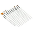thumbnail image 4 of Food Paint Brush,15Pcs Cookies Brushes Set Fondant Sugar DIY Tools Set Cake Decorating Brushes Superior Craftsmanship, 4 of 14