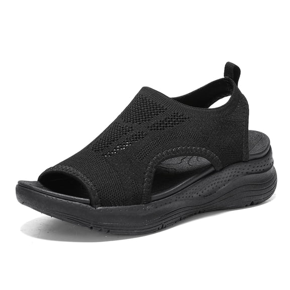 Women Walking Sandals Arch Support Orthotic Comfortable Plantar Fasciitis Non-slip Casual Open Toe Sport Sandals for Athletic Summer Beach