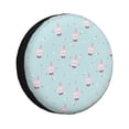 thumbnail image 1 of Fotbe Milk Tea Funda de Llanta de Repuesto con Estampado, Engrosada, Ajuste Universal para Jeep, Remolque, RV, SUV, Camión-15 inch, 1 of 6