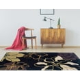 thumbnail image 2 of Linon Home Décor Trio Area Rug Collection, Black and Gold, 5' x 7', 2 of 3