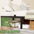 thumbnail image 2 of Arhomefurni 14 inch Queen Bed Frame, Heavy Duty Metal Platform Bed with Round Corner Legs & Mattress Retainers, Noise Free, 2 of 9