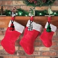 thumbnail image 2 of Big Dot of Happiness Holiday Plaid Trees - Buffalo Plaid Christmas Party Decorations - Christmas Tree Ornaments - Set of 12, 2 of 8