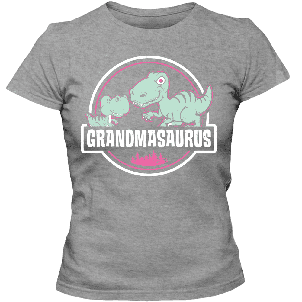 Grandma Saurus Dinosaur Funny Grandmasaurus T-Shirt For Nana Adult ...