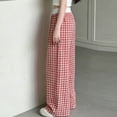 thumbnail image 7 of Iyufng Summer Girls' Checkered Drawstring Pants, 7 of 7
