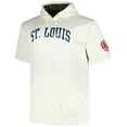 thumbnail image 2 of Men's Profile Oatmeal St. Louis Cardinals Big & Tall Contrast Short Sleeve Pullover Hoodie, 2 of 3