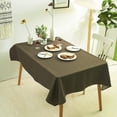 thumbnail image 2 of Dabuda Rectangle Tablecloth Waterproof Polyester Table Cloths Wrinkle-Free Washable Table Cover for Dining，picnic，Party，Buffet，Wedding， Indoor and Outdoor (coffee, 55×87 Inch,6-8 seats), 2 of 7