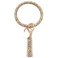 thumbnail image 1 of Bijoux en Liquidation, Bracelet en Cuir Tendance, Porte-Clés Rond avec Pompon, Multicolore, 1 of 2