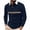 Navy, variant on Asxite Men Plus Size Fall Winter Tops Collared Long Sleeve Solid Breathable Loose Sport Shirts
