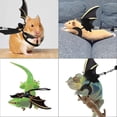 thumbnail image 5 of 2023 Adjustable Lizard Leash Bearded Dragon Harness And Leash,3 Size Reptile Leather Leash With Bat Wings For Lizard Amphibians, 5 of 5