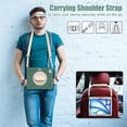 thumbnail image 4 of XYX Case for iPad Air 13 (2025)/iPad Air 13 (2024)/iPad Pro 12.9 inch (2022/2021/2020/2018) with 360 Degree Rotating, Hand Strap, Shoulder Strap, Emerald Green, 4 of 7