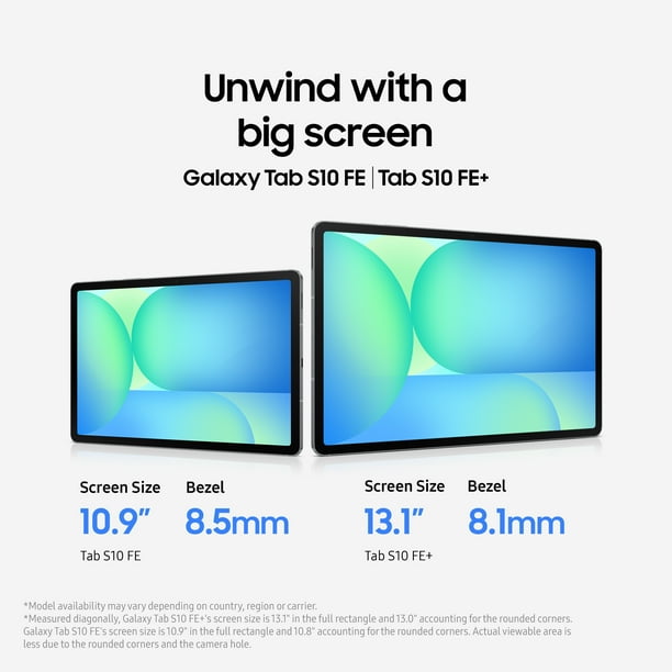 Samsung Galaxy Tab S10 FE+, 12GB+256GB, Silver - Walmart.ca