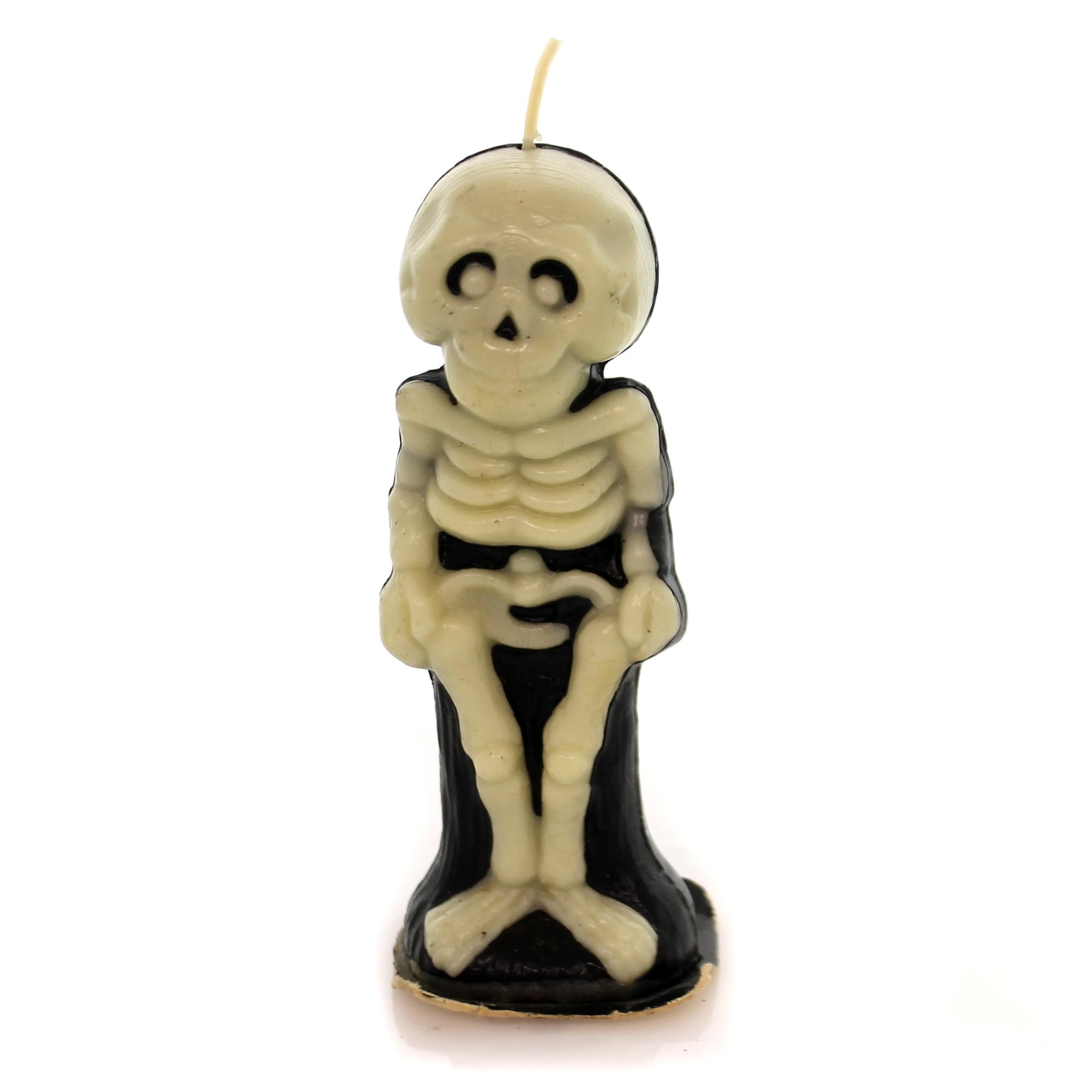 Halloween GURLEY SKELETON CANDLE Wax Bones Vintage Ta204