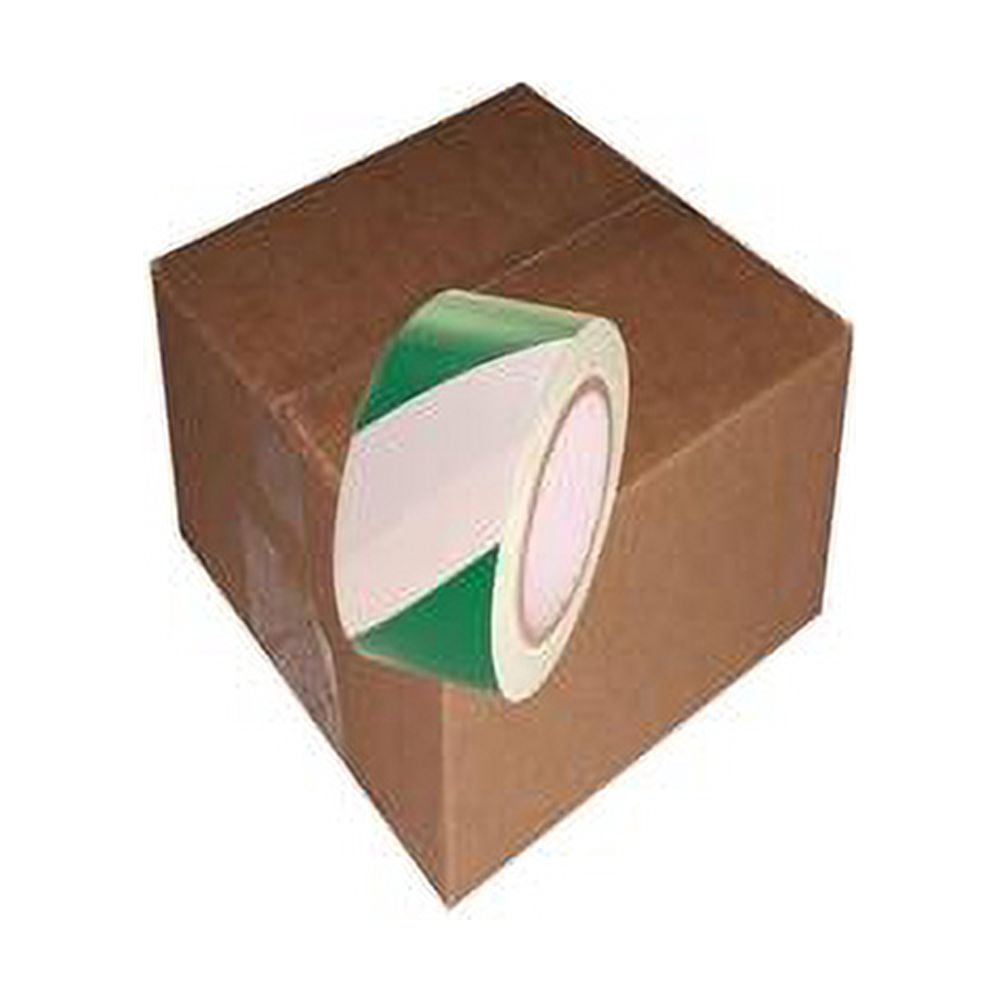 Sst-636 2 X 36 Yard Roll Green / White Vinyl Safety Stripe Tape (24 Roll/Case)