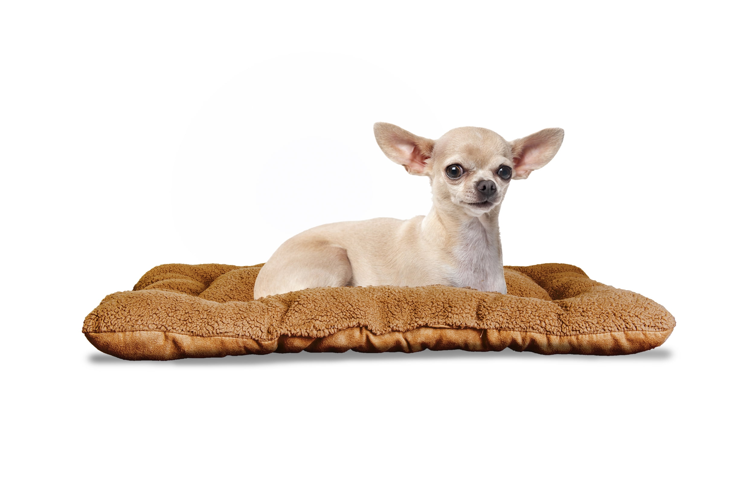 FurHaven Pet Kennel Pad Reversible Terry and Suede Pet Tufted Pillow