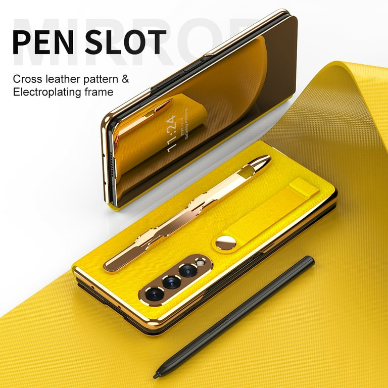 『A11』 Galaxy ZFold3 5G FlipCoverwith pen Samsung Flip Cover with S Pen Holder for Galaxy Z Fold3 5G