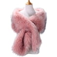 thumbnail image 3 of Wraps Women's Faux Shawl Wrap Cape For Bridal Wedding Blue Artificial Wool Wraps, 3 of 3