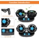 thumbnail image 3 of Ventilador de coche de 12 V, encendedor de cigarrillos/fuente de alimentación USB, ventilador de coche de doble cabezal y control, dos modos de velocidad, rotación de 360 grados para varios, 3 of 5