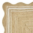 thumbnail image 3 of My Texas House Natural/White Scallop Jute with Border Area Rug, 9' x 12', 3 of 5