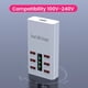 thumbnail image 2 of Hub USB con alimentación, concentrador de regleta de alimentación USB de aluminio de 6 puertos con fuente de alimentación externa de 5 V/2 A Hub USB multipuerto,..., 2 of 4