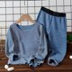 thumbnail image 5 of 1. Duplica la elasticidad para dar a los bebés más espacio para crecer. Los conjuntos de pijamas de dos piezas para niños tienen un ajuste ceñido y no pierden su suavidad y elasticidad después de, 5 of 5
