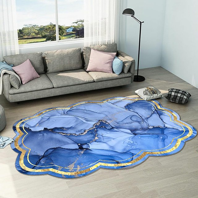 Area Rugs for Living Room Bedroom Washable Rug Modern Geometric Soft Bedside Rug Indoor Carpet