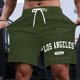 thumbnail image 1 of WILLBEST Pantalones Cortos Casuales para Hombre, para Uso Diario, con Estampado de Letras, Cómodos y Elegantes, para Verano, para Ir de Compras Por La Calle y Relajarse., 1 of 3
