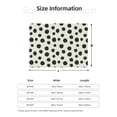 thumbnail image 5 of Rateoe Abstract Green Polka Dot Pattern Flannel Throw Blanket, Ultra-soft Blanket for Bed, Couch, Car, Hypoallergenic Anti-pilling blanket-40"x30"(Horizontal), 5 of 6