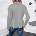 thumbnail image 4 of Women's Plus Size Heavy-Duty Beaded Jacket - Fashion Elegant Solid Color, Gray, XXXXXL, 4 of 5