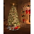 thumbnail image 5 of Grey Squirrels Christmas Christmas Tree Skirt 48 Inches Large Christmas Skirt Tree, Winter Snowflake Xmas Tree Tree Skirt Christmas Decorations for Fireplace Party Holidays Indoor Outdoor, 5 of 7