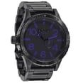 thumbnail image 2 of Nixon Men's 51-30 Tide A057 All Black/Purple, 2 of 2