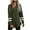 Army Green, variant on Fesfesfes Women Hooded Fashion Loose Long Sleeve Casual Hooded Sweater Blouse Tops on