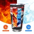 thumbnail image 5 of Salouo Fierce Red Viper Graphic Art Print 20oz Tumbler with Lid,Stainless Steel Vacuum Insulated Tumbler Durable Insulated Coffee Mug Thermal Cup with Splash Proof Sliding Lid-Without Straw, 5 of 8