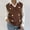 Coffee, variant on Flower Fall Sweaters for Women Button Cocoon Cable Knit Sweater Womens Cardigan Black Chunky Open-Front Sleeveless V-Neck Knit Sweater Free Size