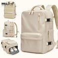 thumbnail image 2 of Mochila de viaje grande extensible para negocios, bolso para computadora portátil de 16 pulgadas, mochila para la universidad, mochila para equipaje de mano, bolsillo para zapatos XA399C, 2 of 5