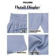 thumbnail image 7 of FOLUNSI Culottes Woven Pants - Wide Leg, High Waist, Casual - Women's Plus, 7 of 7