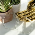thumbnail image 4 of XL Clear Lucite Bamboo Hoops, 4 of 4