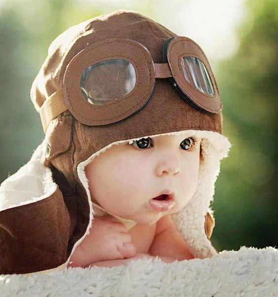Baby Girls Boys Earflap Toddler Kids Pilot Aviator Caps Winter Warm Beanie Hats 