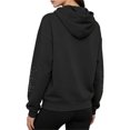 thumbnail image 3 of Yfalhf Long Sleeve Zip Up Jackets for Women Y2K Hoodie | Full Zip Hoodie, Hooded Jacket Women, Jackets for Women Casual, Color Sweatshirts Pullover Top with Arm Zipper Black 2XL, 3 of 5