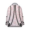 thumbnail image 3 of Pink and White Leopard Print Backpack for School, Cute School Bag with Adjustable Shoulder Straps and Padded Back, 15.3"x11"x7.1", 3 of 5