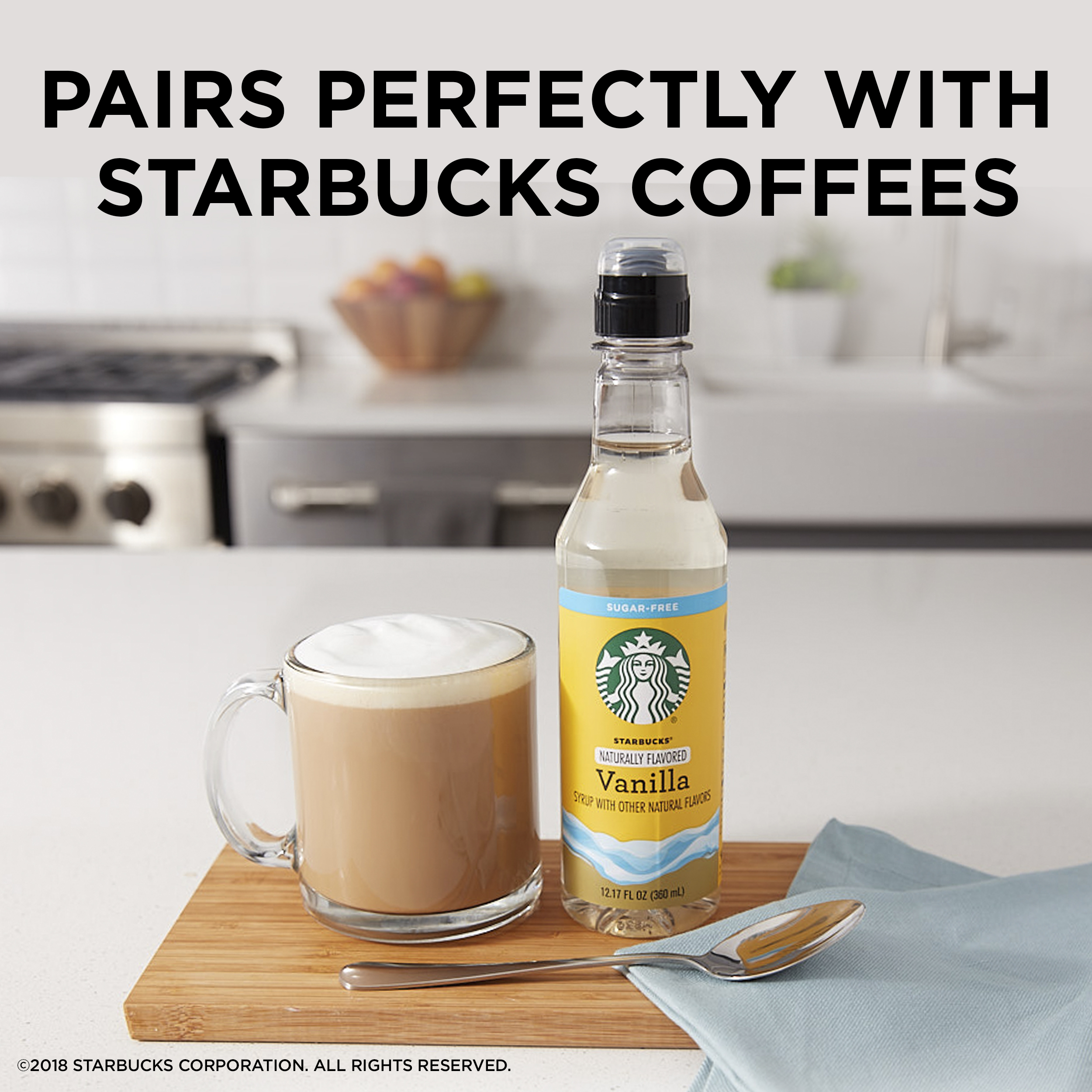 Starbucks Naturally Flavored Sugar-Free Vanilla Coffee Syrup, 12.7 fl Oz - image 5 of 7