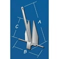 thumbnail image 2 of Tiedown Standard Fluke Style Boat Anchor 5 lb, 2 of 3