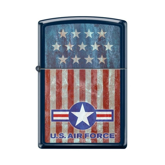 Zippo Lighter - Personalized Custom Message Engraved on Backside for USAF U.S. Air Force Navy Matte #Z5237