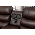 thumbnail image 4 of Donivi LED Faux Leather Reclining Sectional in Brown, 4 of 6