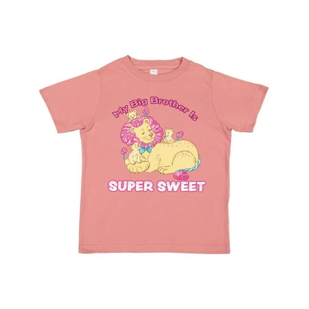 

Inktastic My Big Brother Is Super Sweet Cotton Candy Lions Gift Toddler Boy or Toddler Girl T-Shirt
