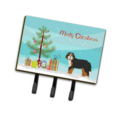 Bernedoodle Christmas Tree Leash or Key Holder